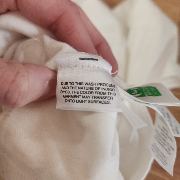 EUC J.Crew High-Rise Slim Wide Leg White Jeans, Size 30 - Picture 5 of 6